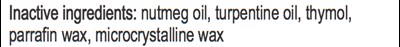 Chest Rub Inactive ingredients.jpg INACTIVE INGREDIENTS - Chest Rub Inactive ingredients